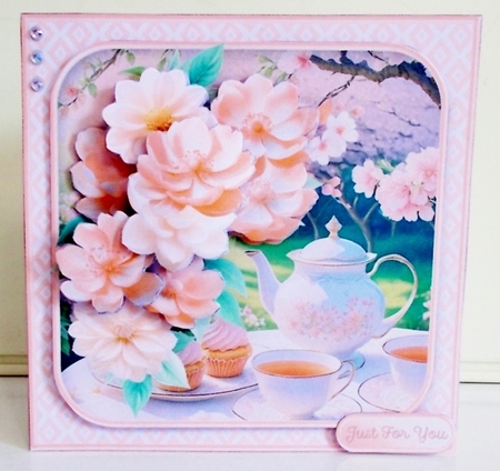 Garden Tea Party - Decoupage Card Mini Kit by Pam Stubley