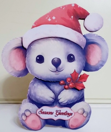 Christmas Koala 2 Shaped Tent Fold Mini Kit by Pam Stubley
