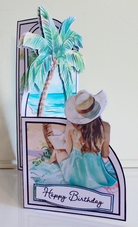A Bookish Beach Birthday Tri-fold Bookmark Mini Kit by Pam Stubley
