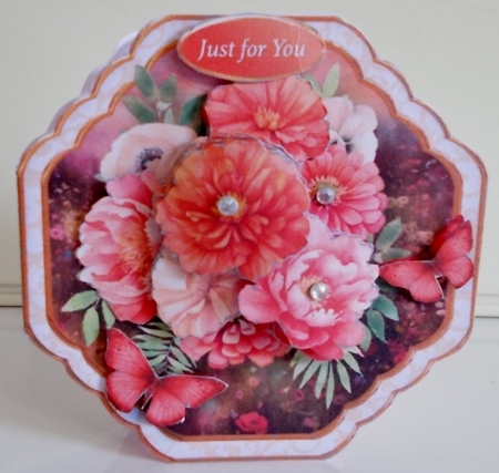 Summer Sunset Bouquet - 5in x 5in Card Mini Kit by Pam Stubley