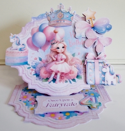 Fairy Birthday to You 6 Shaped Easel by Pam Stubley