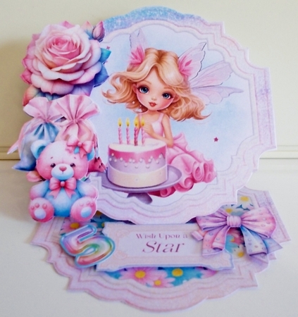 Fairy Birthday to You 7 Shaped Easel by Pam Stubley