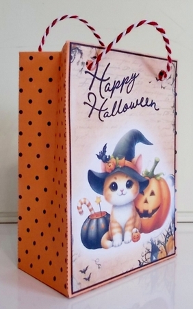 Witches Kitty Mini Gift Bag by Pam Stubley