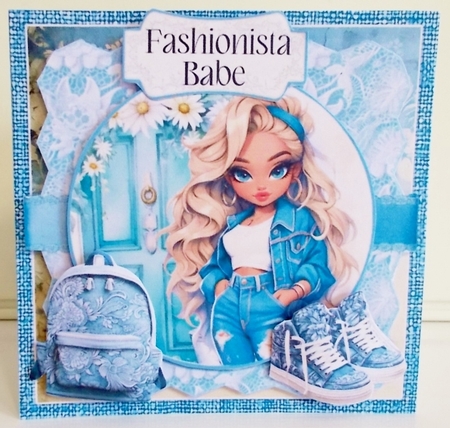 Denim & Lace 4 6x6 Simply Cards  by Pam Stubley