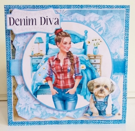 Denim & Lace 6 6x6 Simply Cards  by Pam Stubley