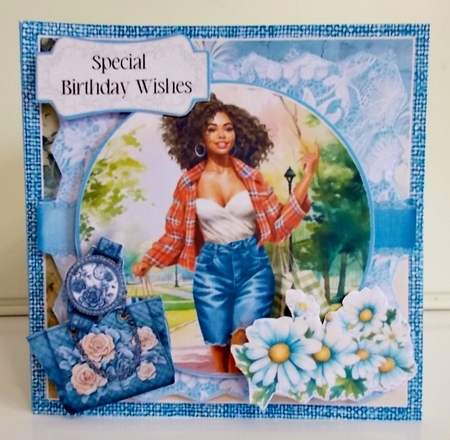 Denim & Lace 10 6x6 Simply Cards  by Pam Stubley