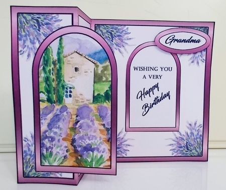 Fold back Lavender field by Pam Stubley