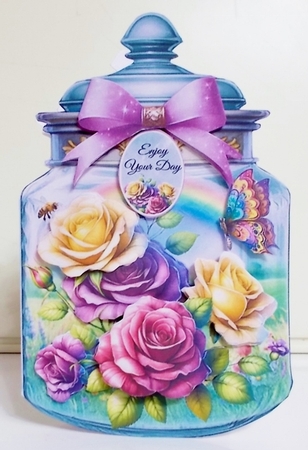 Vibrant Roses Mason Jar Mini Page Kit by Pam Stubley