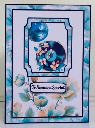 Groovy Florals Double Concertina Card by Pam Stubley