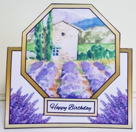Octagon tent Lavender field by Pam Stubley