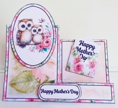 Sweet Owls Side Stepper Card by Pam Stubley