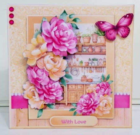Farmhouse Kitchen - Decoupage Card Mini Kit by Pam Stubley
