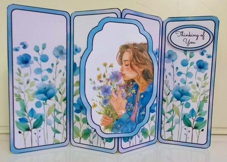 Denim Dreams Gatefold Popout Card by Pam Stubley
