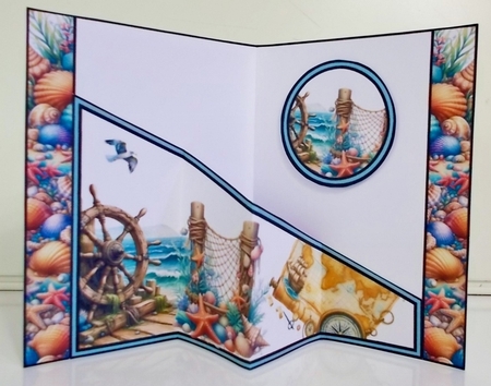 Diagonal pop-out Nautical by Pam Stubley