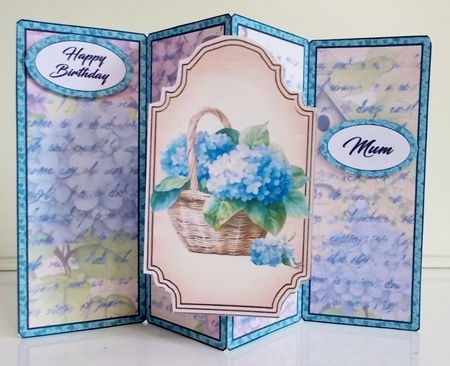 Gatefold Vintage Hydrangeas by Pam Stubley