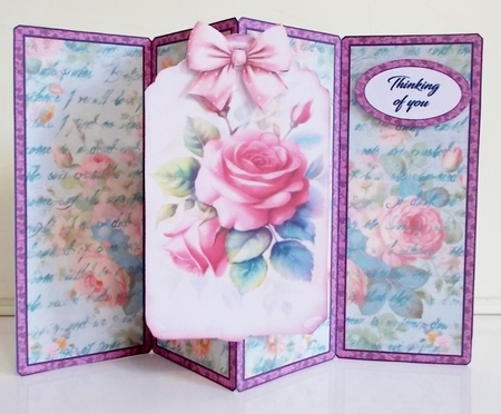 Gatefold Vintage Roses by Pam Stubley