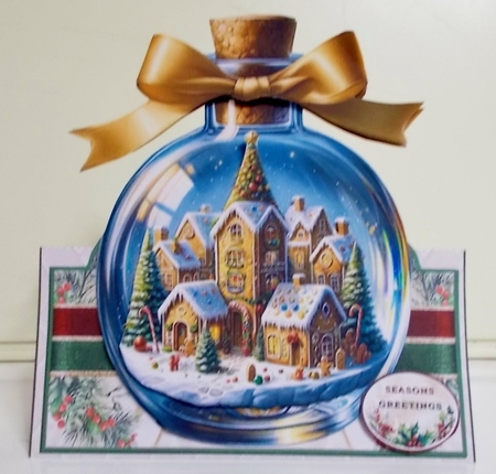 Christmas In A Bottle 03 Tent Card Kit by Pam Stubley