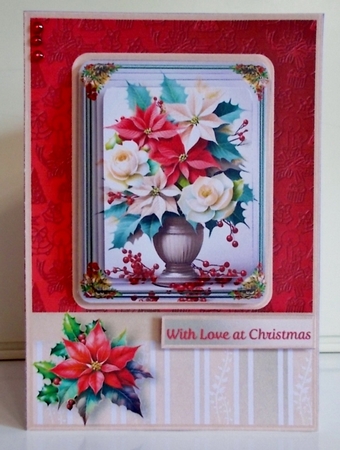 Christmas Bouquet - A5 Pyramid Card Mini Kit by Pam Stubley