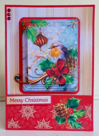 Robin and Holly - A5 Pyramid Card Mini Kit by Pam Stubley