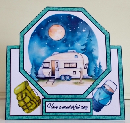 octagon tent Caravan holiday by Pam Stubley