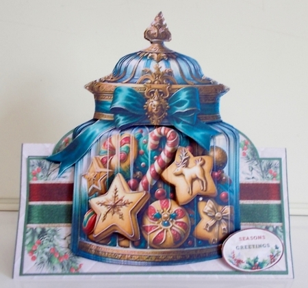 Christmas Cookie Jar 04 Tent Card Kit by Pam Stubley