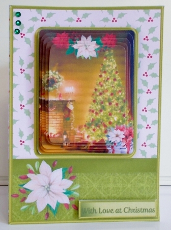 Christmas Tree - A5 Pyramid Card Mini Kit by Pam Stubley