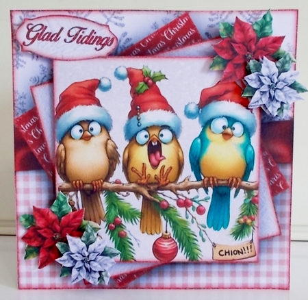 Funny Christmas Birds 2 Mini Kit  by Pam Stubley