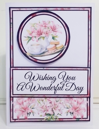 Afternoon Tea With Lilies Diagonal Popout Kit by Pam Stubley