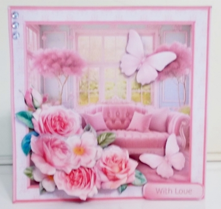 A Place to Relax - 2 Way Decoupage Card Mini Kit by Pam Stubley
