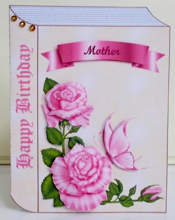Pink Rose Book Mini Kit by Pam Stubley