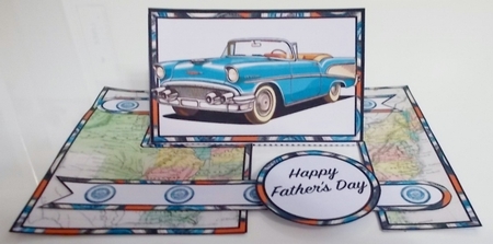 Classic American Road Trip Impossible Card by Pam Stubley