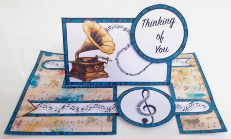 Gramophone Groove Impossible Card by Pam Stubley
