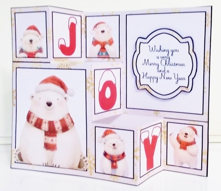 Polar Bears Christmas Joy Three Step Mini Kit by Pam Stubley