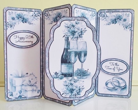 25th Anniversary Silver Gatefold Popout by Pam Stubley