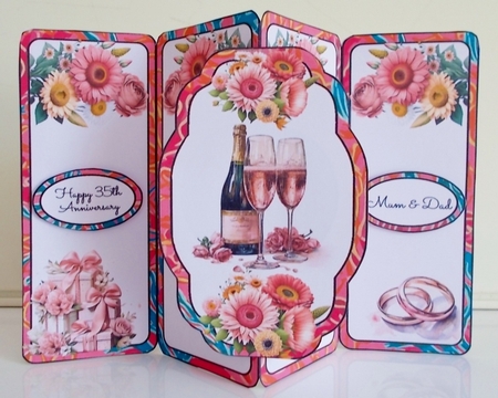 35th Anniversary Coral Gatefold Popout by Pam Stubley