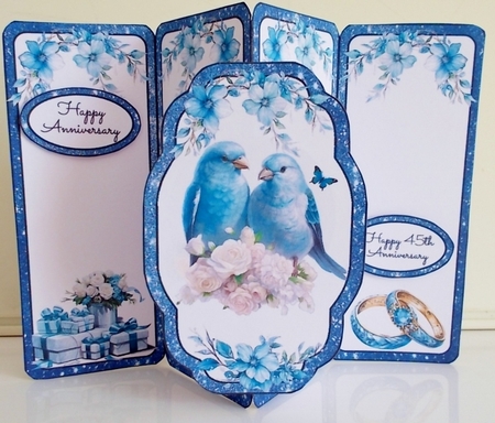 45th Anniversary Sapphire Gatefold Popout by Pam Stubley