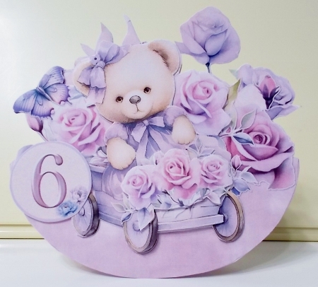 My Sweet Teddy Bear 2  XL Rocker Card  by Pam Stubley