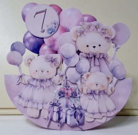 My Sweet Teddy Bear 10  XL Rocker Card  by Pam Stubley