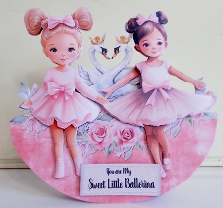 My Sweet Ballerina 5 XL Rocker Card  by Pam Stubley