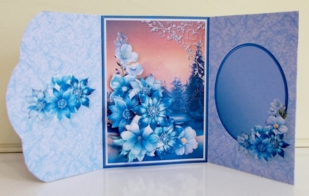 Christmas Sunset - Wrapover Card Mini Kit by Pam Stubley