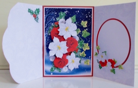 Holly and Ivy - Wrapover Card Mini Kit by Pam Stubley