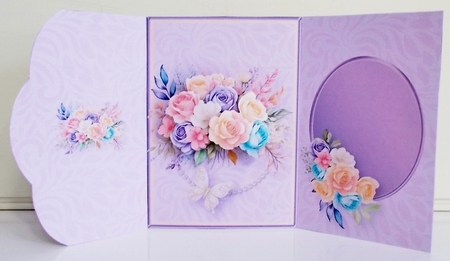 Pastel Posy - Wrapover Card Mini Kit by Pam Stubley