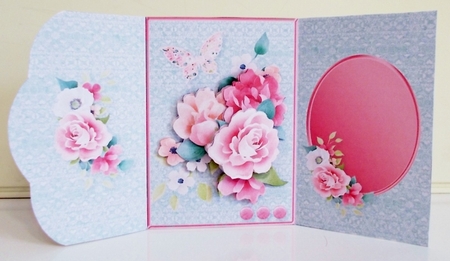 Pretty Pinks - Wrapover Card Mini Kit by Pam Stubley