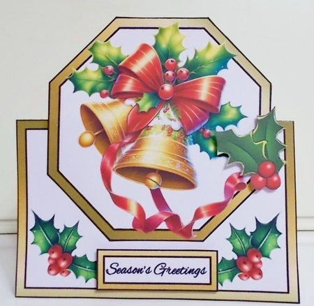 Octagon tent Christmas Bells by Pam Stubley