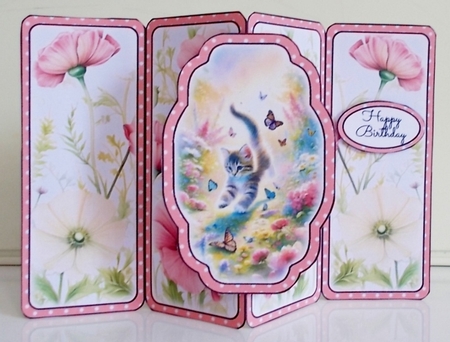 Chasing Butterflies Gatefold Popout Card by Pam Stubley