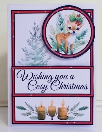 Cute Christmas Deerling Diagonal Popout Kit by Pam Stubley