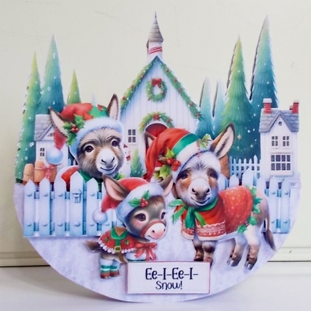 Ee-I-Ee-I-Snow 11 XL Rocker Card  by Pam Stubley