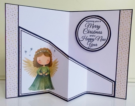 Whimsical Christmas Angel Diagonal Popout Kit by Pam Stubley