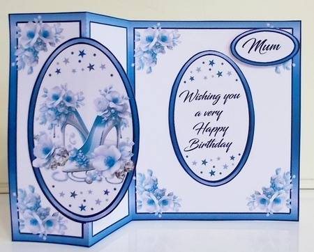 FBG Blue Birthday shoes by Pam Stubley