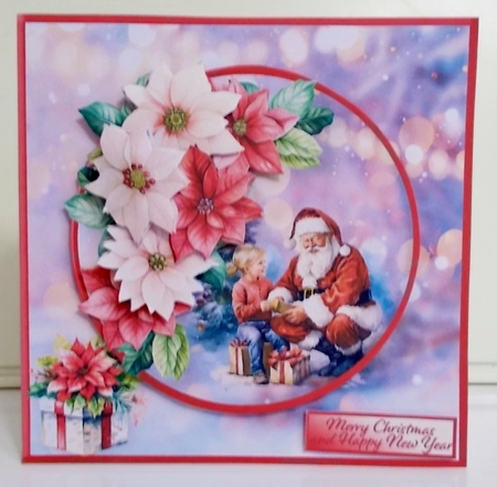 Meeting Santa - Decoupage Card Mini Kit by Pam Stubley
